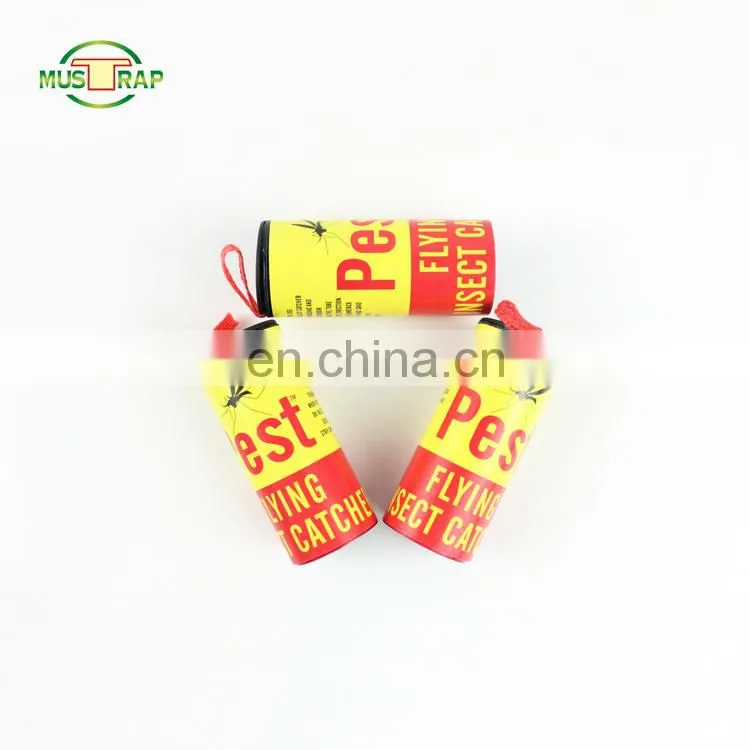 2018 hot selling sticky fly glue ribbon/fly catcher ribbon