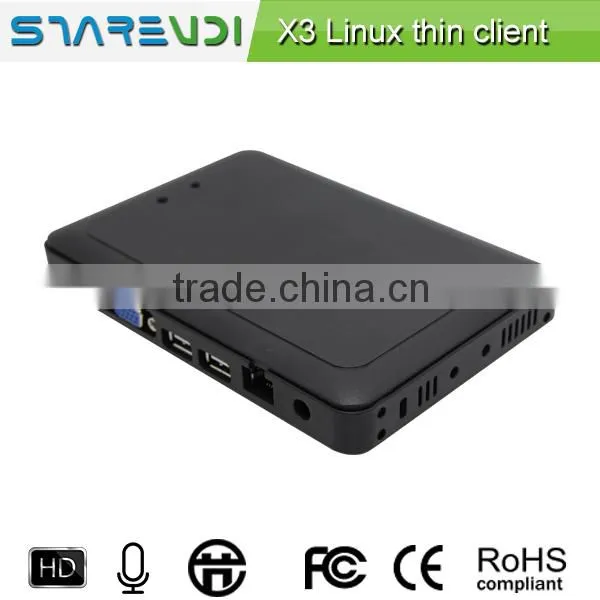 cheap multi users pc station dual core linux embedded server based pc for cyber cafe