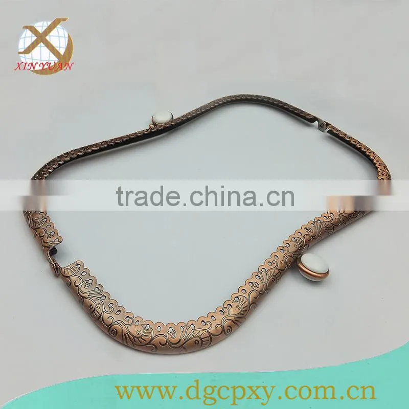 high quality fashion handbags and purse metal frame