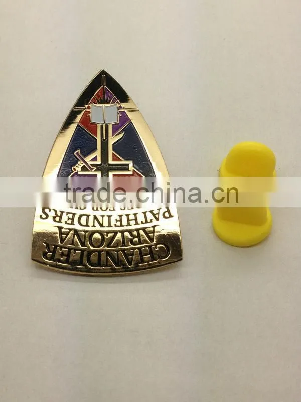 2014 GOLD Custom Soft Enamel Metal Badge /gold lapel pins