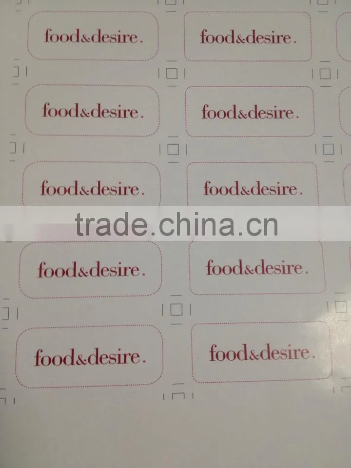 High quality full color custom printed sticker brand label