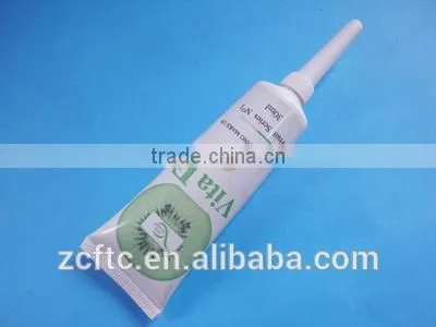 80g cosmetic tube with flip top cap, white printed cosmetic plastic tube for gel and cream