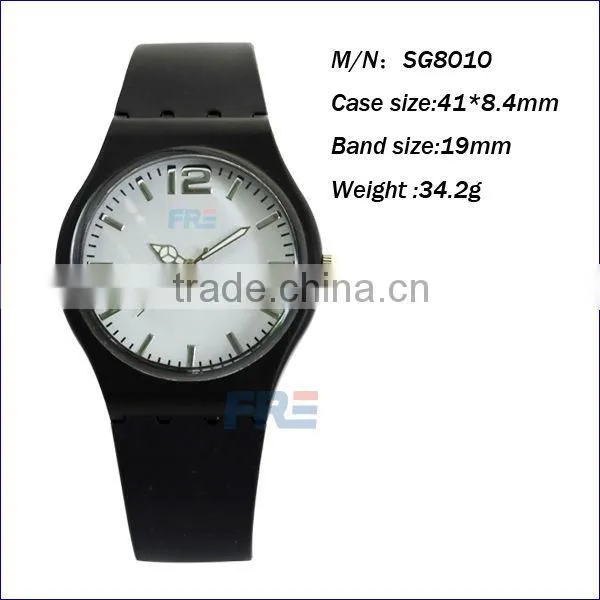 old fashion silicone watch gift quartz silicone lady watch