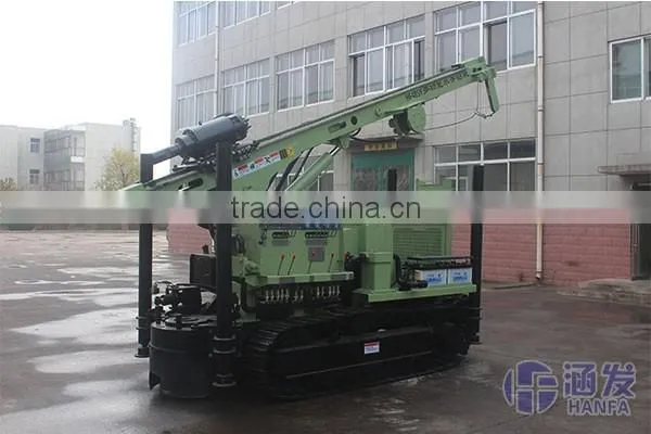 Durable at worksite!!HF485Y crawler type practical water well drilling rig