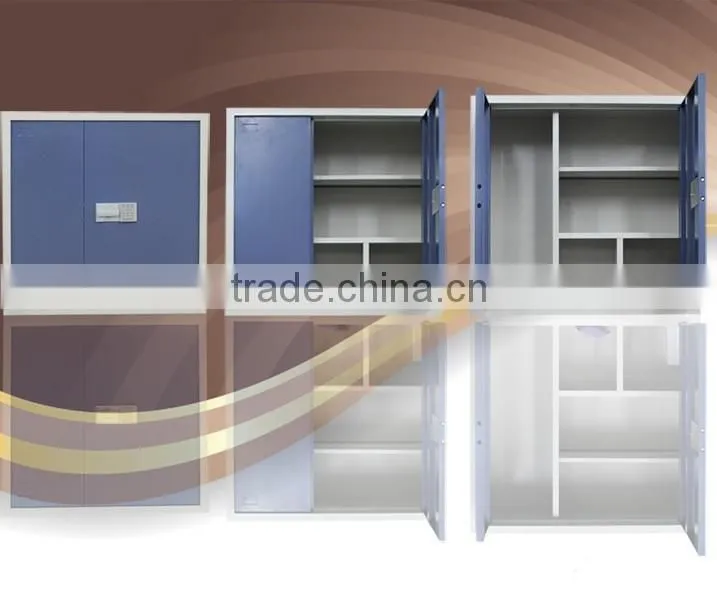 Commercial furniture custom style swing 2 door office small cupboard