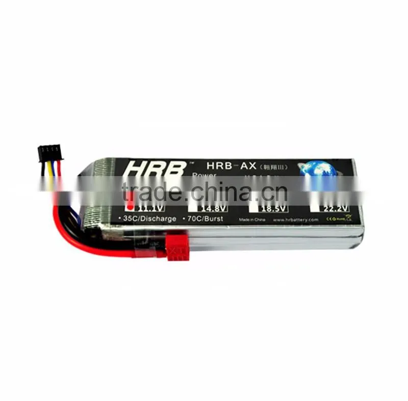 HRB 11.1V 3600mah 35C lithium rechargeable battery OEM for RC hobby lipo pack