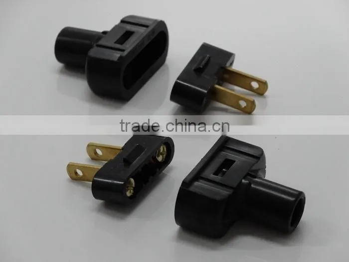 UL Listed US USA Detachable Rewireable Power Cord Plug 15AMP