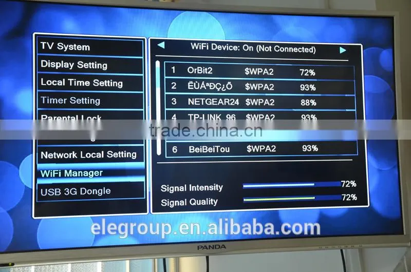 Tocomfree satellite receptor S929 for South America with wifi,3G,iptv function tocomfree s929 hd satellite decoder