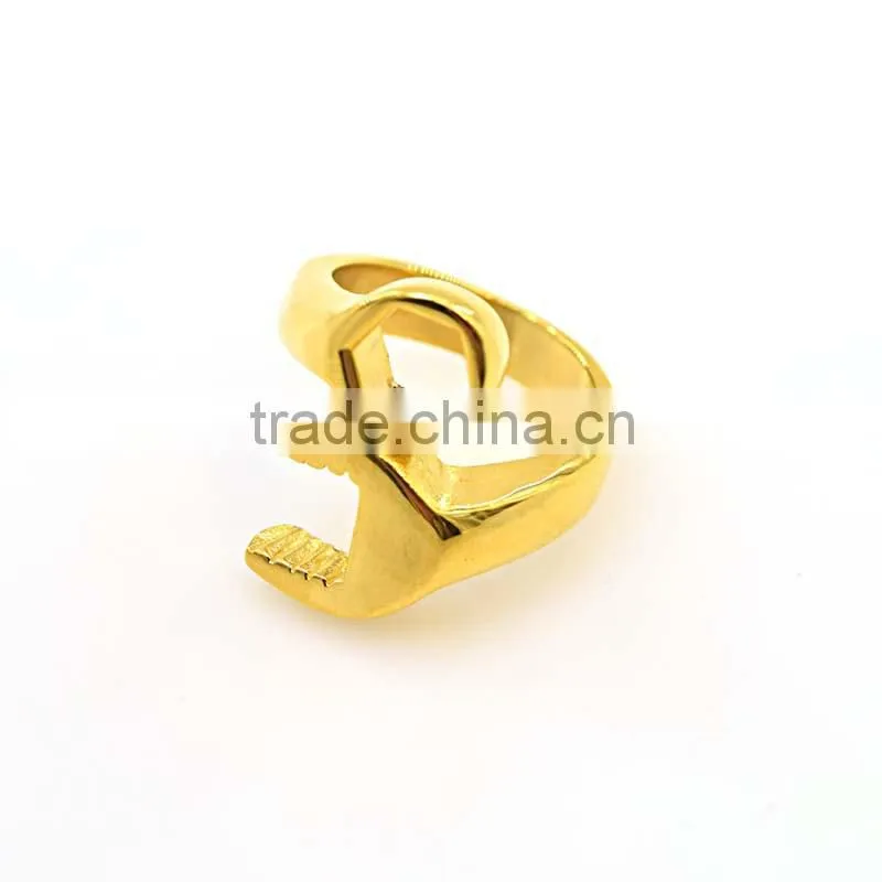 fashion jewelry 2016 latest gold stainless steel rings
