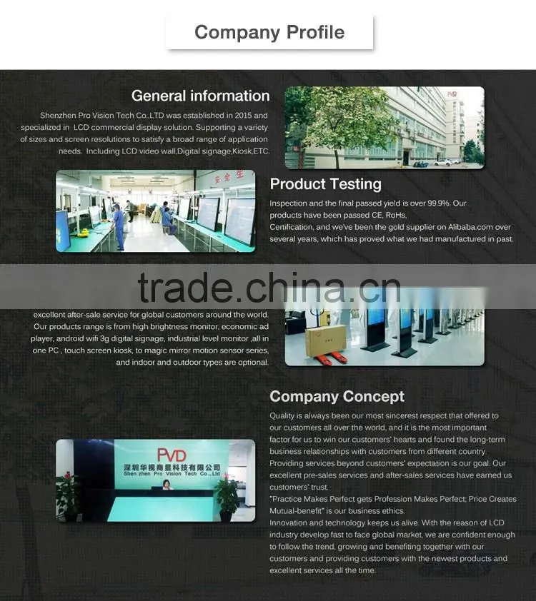 42 '' Standby MultiTouch Shopping Mall Kiosk Self service kiosk