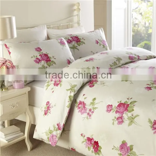 Wholesale home 60-120gsm 100% polyester bedding sets fabric