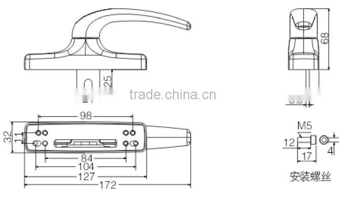 window handle JW9028A