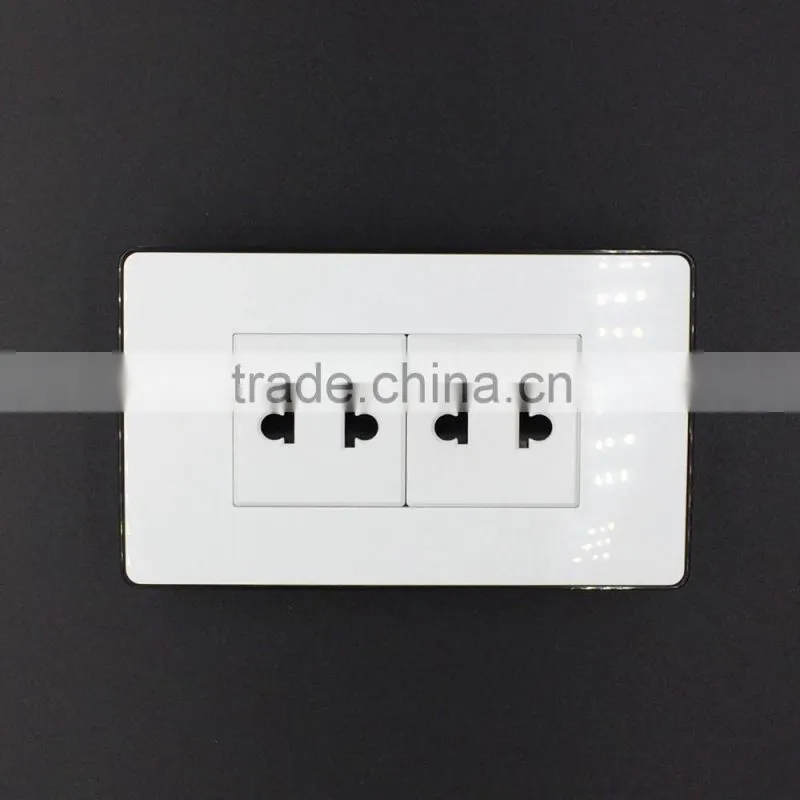 Popular 118 type double 2 pin socket outlet, Bangladesh 2 pin socket