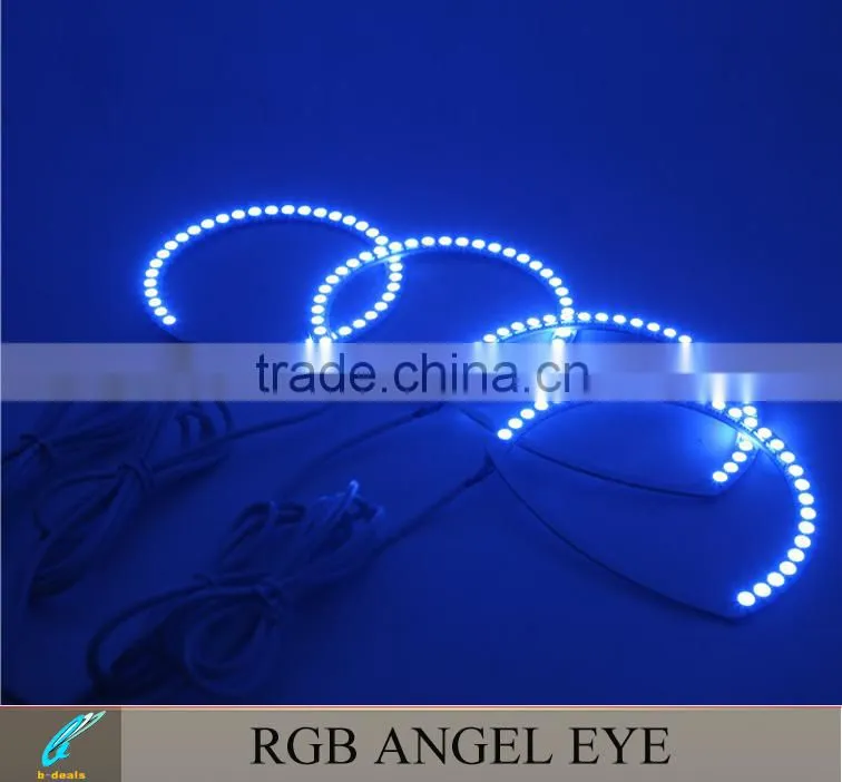 RGB led angel eyes for mazda3 changing color by the remote