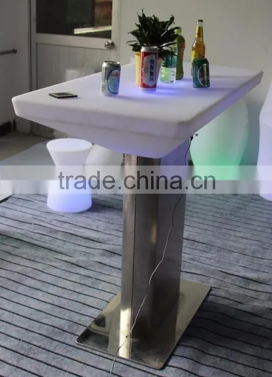 PE Plastic Big Bar Table with LED light and remote 120110E