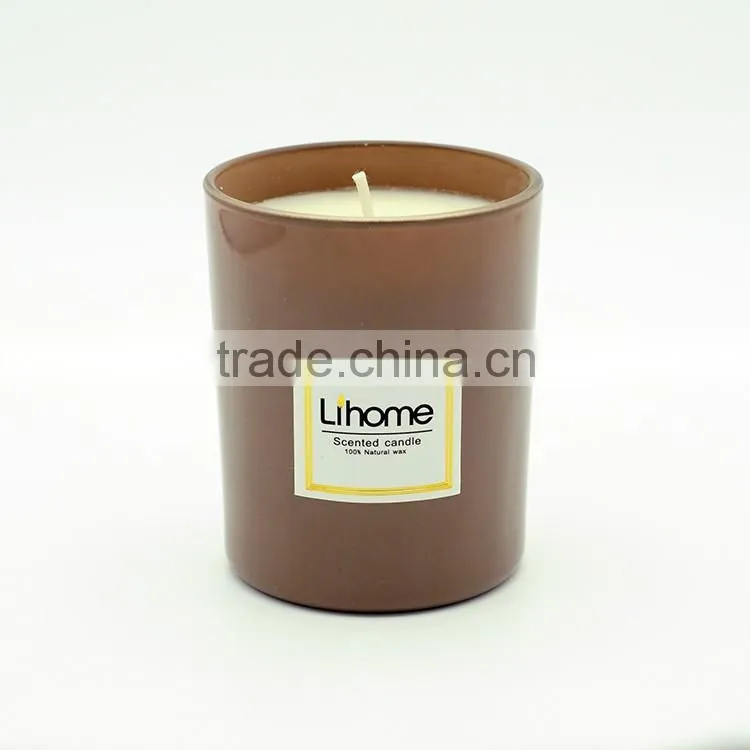 Painted scented candle/ scented soybean candle/ scented candle in glass jar