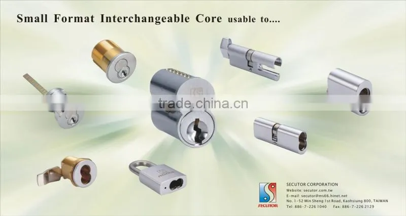 Good Quality Removable Core Long Shackle Padlocks Keyed Alike