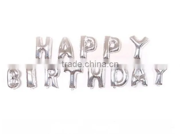 16 inch Gold and Silver Letter Foil Balloons A-Z For Wedding Birthday party, party accessories