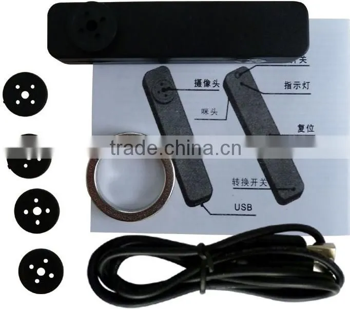 720P mini hidden Magic Ring H.264 Button Camera