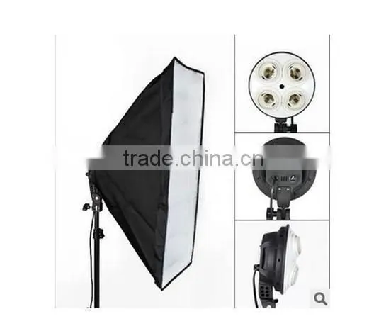 High quality super lamp holder with bulbs and softbox kit for studio
