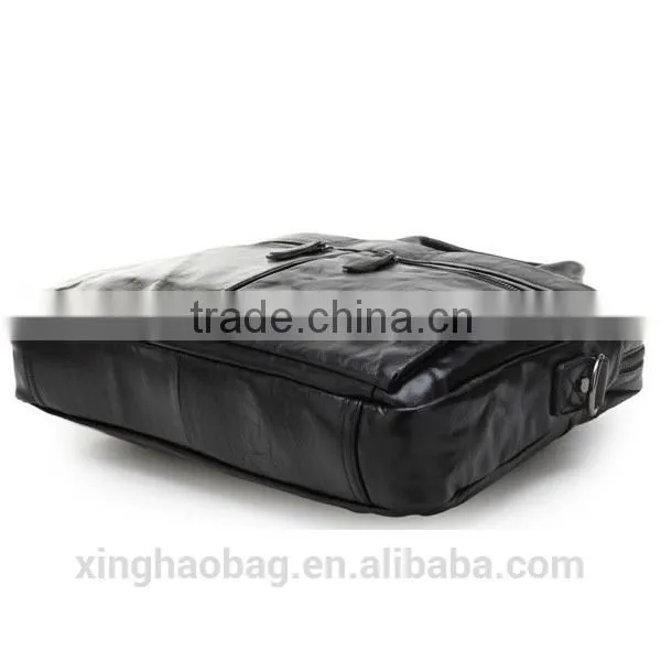 Business Leather 12.5 inch laptop bag for men porte-documents bags Italian leather portfolio bag