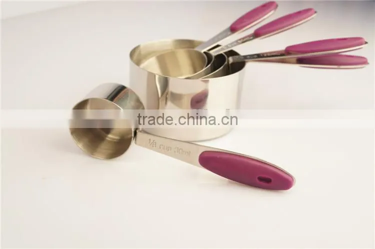 High quality stainless steel stackable measuring cups