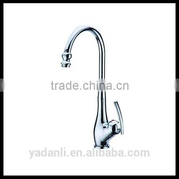 wholesale Kaiping manufacturer plating chrome brass single lever portable kitchen sink faucet