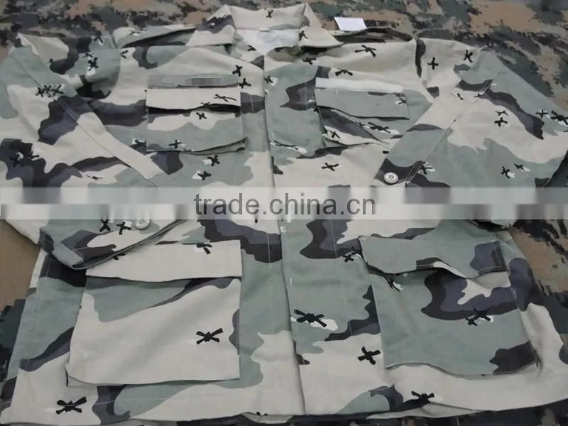 Kuwait Camouflage BDU Military Uniform with cap