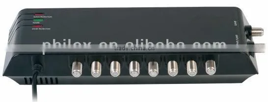 8 way indoor vhf uhf signal amplifier