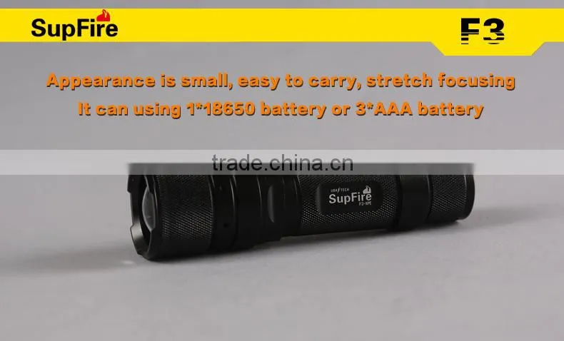 Zooming rechargeable Led flashlights For Hiking with AAAbattery