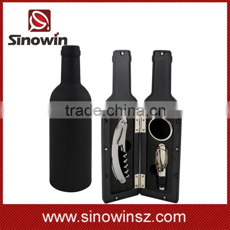 Wine Accessory Tool Gift Set with Pourer Collar Cork-Screw Stopper SW-WS-08