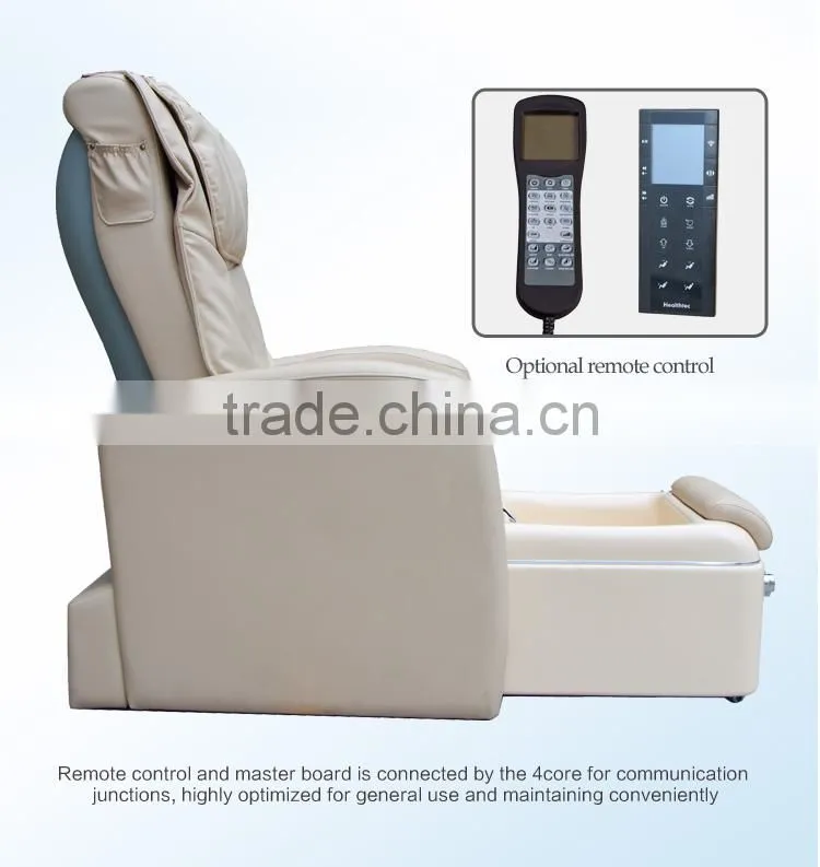 Shiatsu Massage pedicure foot spa red salon styling chairs
