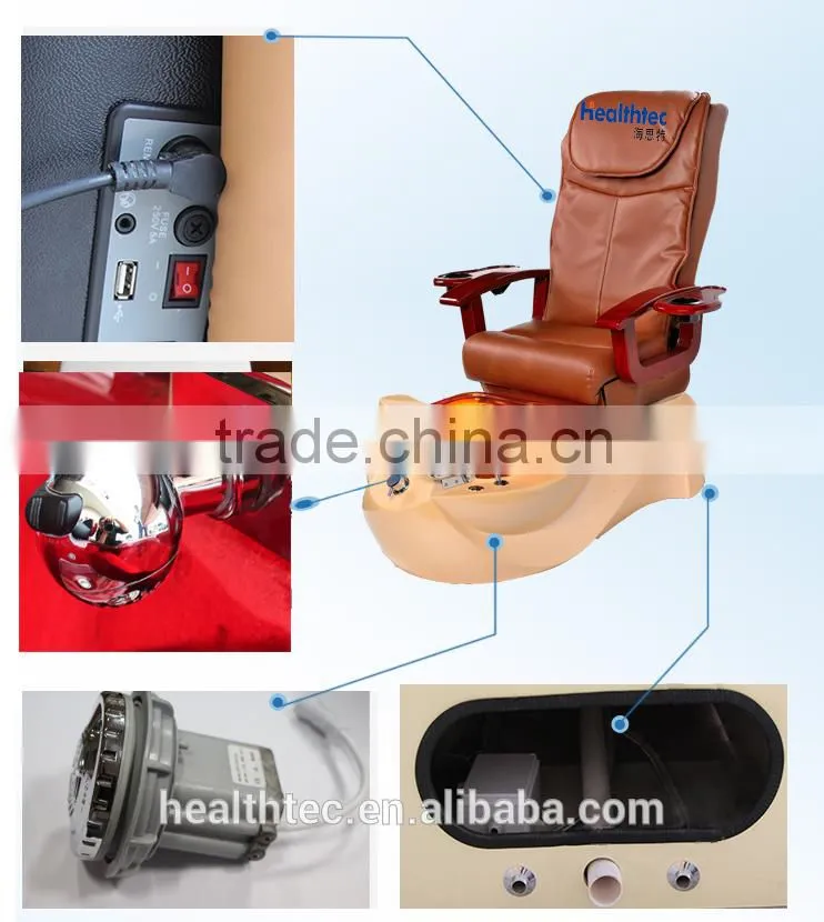 2016 New Wooden Armrest spa equipment massaging table foot pedicure chair