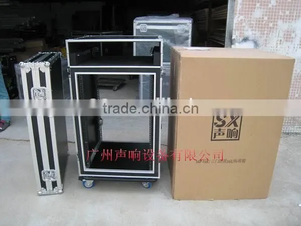 16U shockproof flight rack case