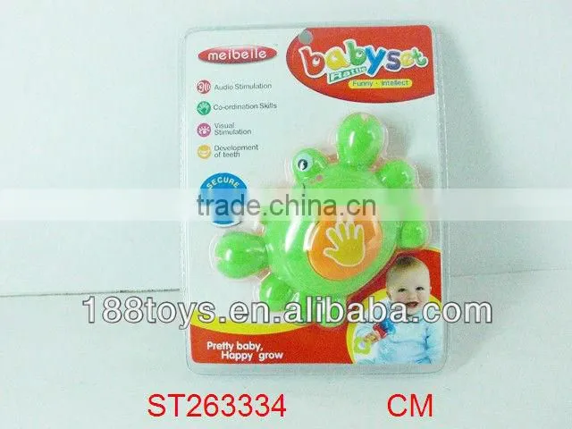 plastic funny toy baby rattle set