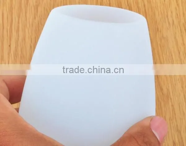 Factory price silicone white glasses red wine cups FDA silicone