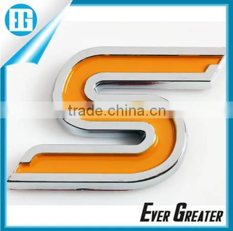 custom Auto DOME emblem chrome emblems 3m metal badge plastic emblems ABS Electroplated Sticker Auto Badge