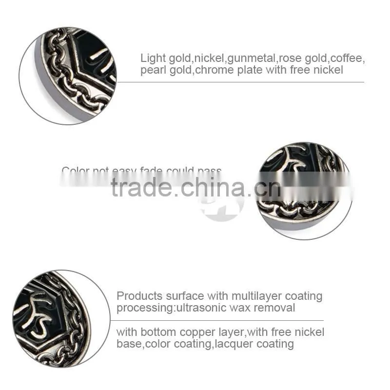 High Quality Paint Sprayed Zinc Alloy Spring Type Snap Button