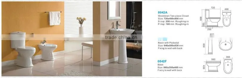 china supplier tanitary tare Ceramic two piece toilet