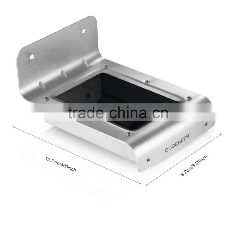Coocheer 16 Led Solar Motion Light, Ultra Bright Wireless Aluminum Shell Security Outdoor Lights AM000883