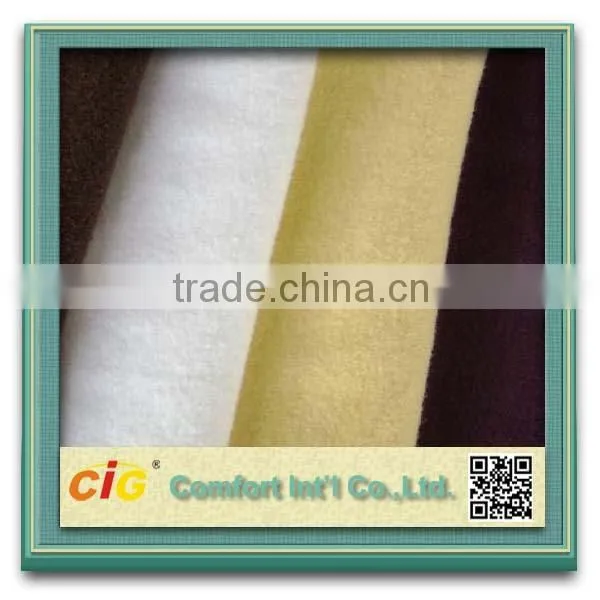 2015 nice hand feeling 100 polyester flocked velvet fabric