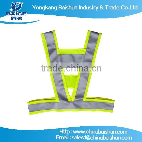 The real shoot fashion style safety vest with black edge