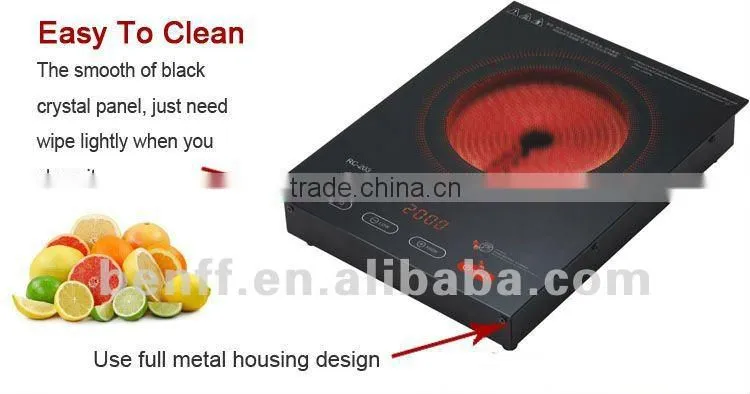 Freestanding metal housing infrared heater 2000W electric hot pot cooker industrial stove