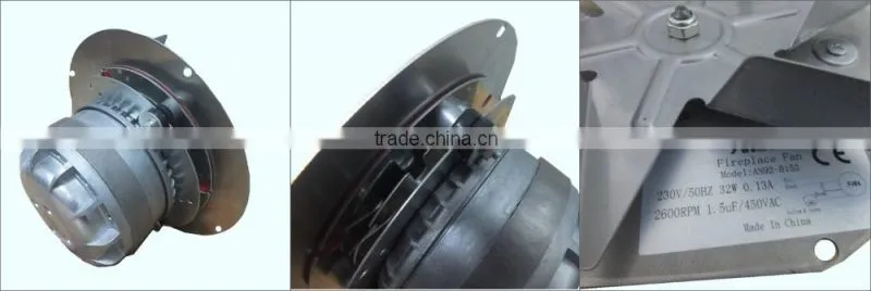 stainless steel wood pellet stove fan with Thermal Protection 130 degree