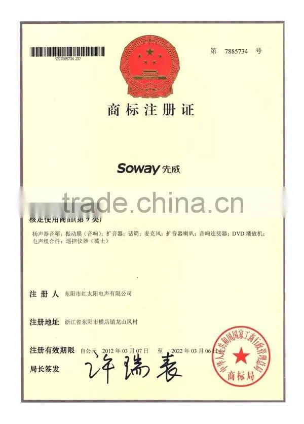 Soway SW-616A 6.5 inch extra flat high power midrange in red color