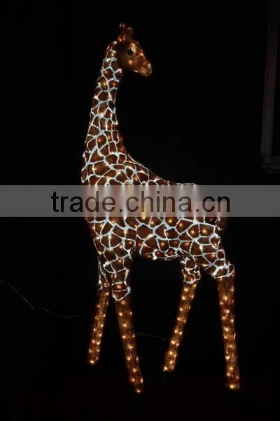 3D LED christmas acrylic giraffe motif light