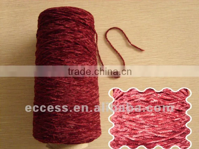 4nm 100%acrylic velvet yarn