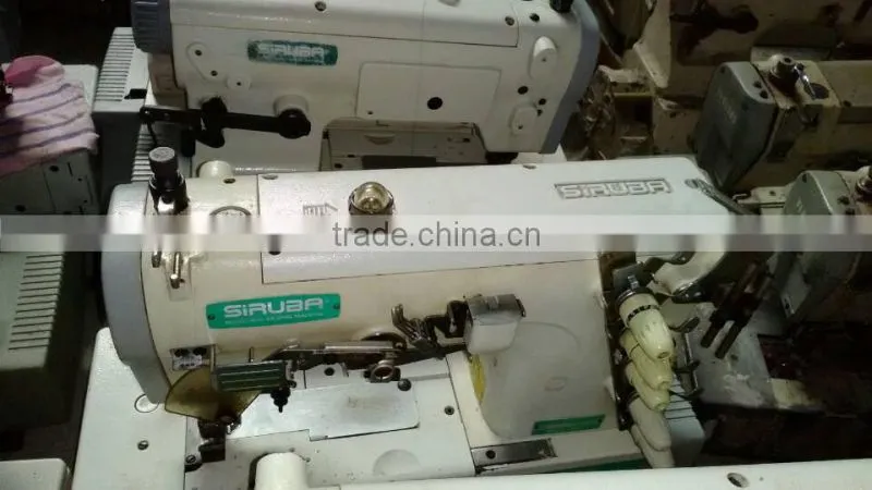 Low price used Japan siruba interlock industrial sewing machine for selling