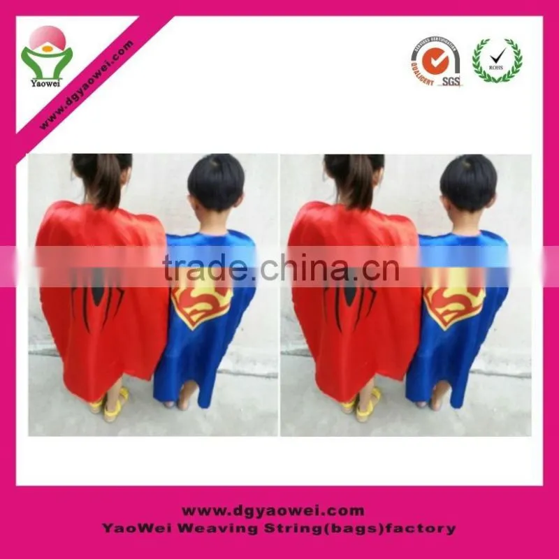 custom cheap funny children kids superman superhero cape wholesale superhero cape