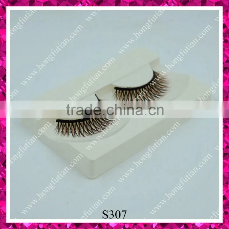 High quality synthetic hair eye lashes individual false eyelashes
